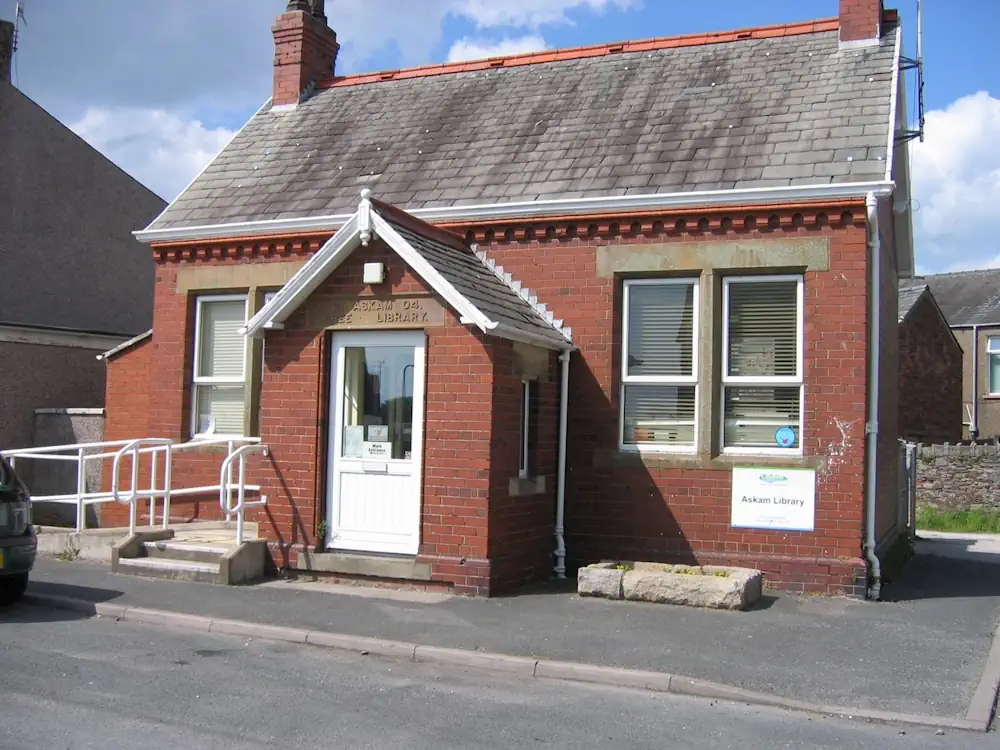 Askam Library. Front of Askam Library